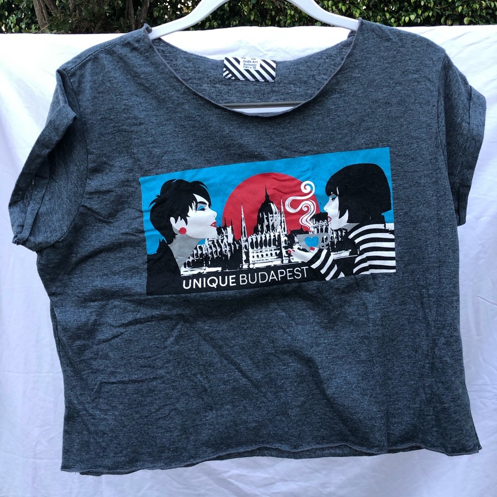 Budapest street graphic art t-shirt